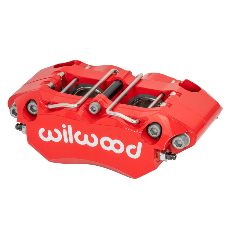 Wilwood Narrow Dynapro Caliper 120-17870-RD - Red, 1.62/1.62 in Piston Bores, 0.250 in Rotor