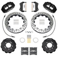 Wilwood Superlite 6R Front Big Brake Kit 12.88in Drilled and Slotted Rotors Flexlines Black - 1995-1998 Nissan Skyline