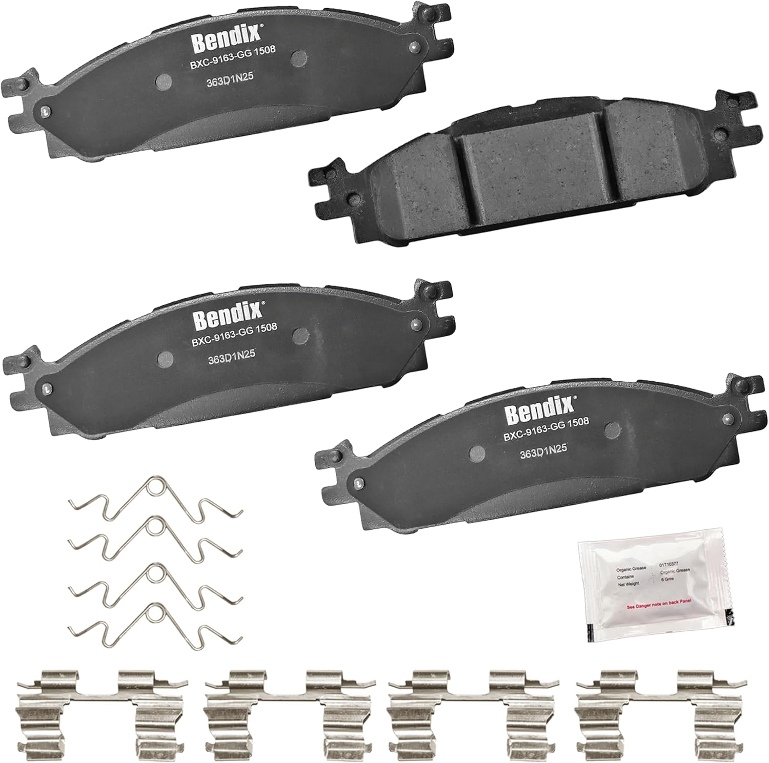 2011-2019 Ford Explorer Front Ceramic Brake Pads - Bendix Priority1