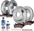 2017-2025 Honda CR-V Front and Rear (F+R) Brake Rotors and Ceramic Pads Kit - Detroit Axle
