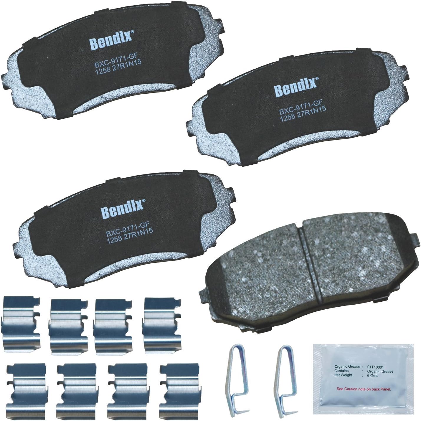 2007-2014 Ford Edge Front Ceramic Brake Pads - Bendix