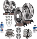 2009-2015 Toyota Venza Front and Rear (F+R) Brake Rotors and Ceramic Pads Kit - Detroit Axle