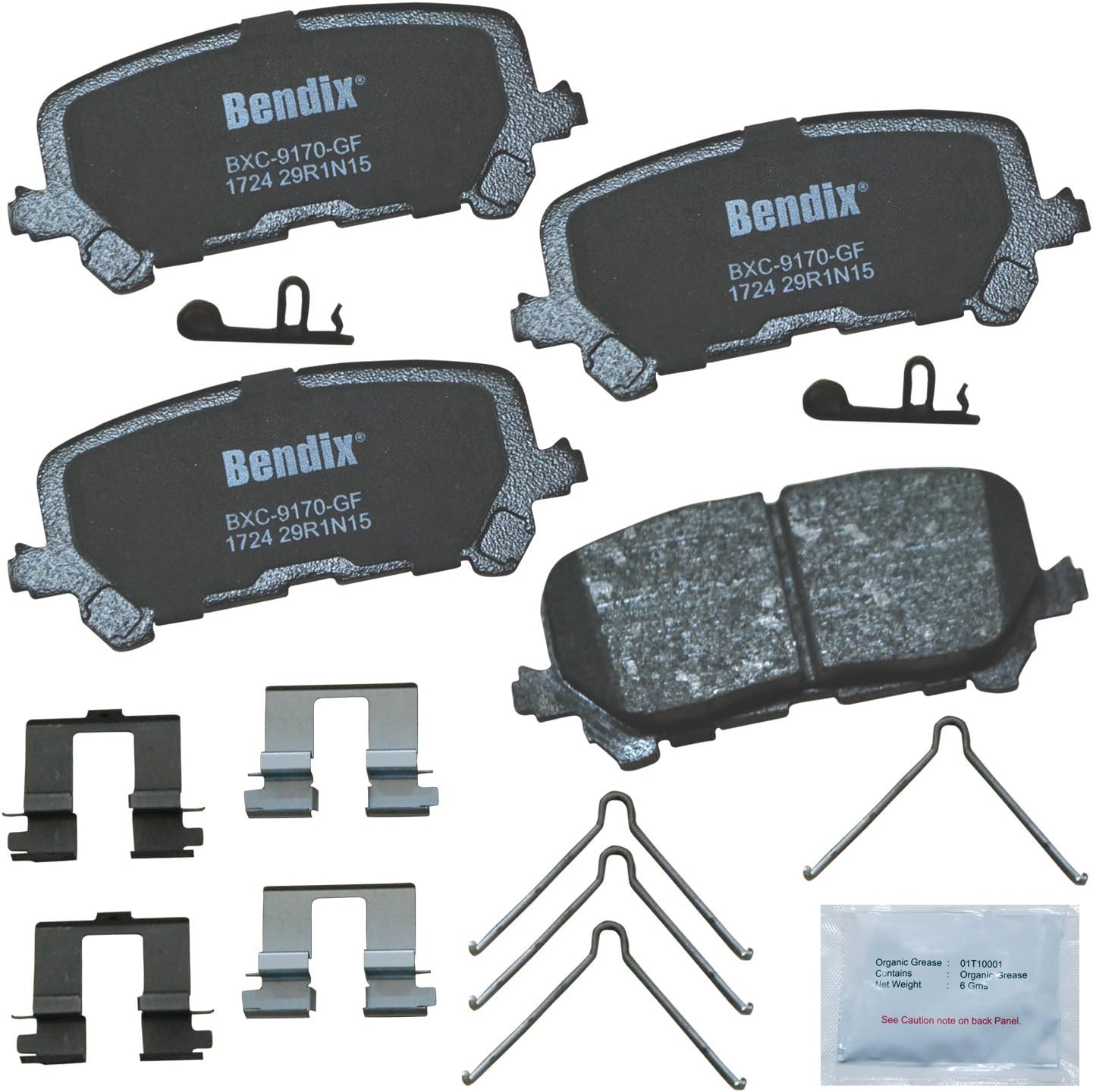 2016-2022 Honda Pilot Rear Ceramic Brake Pads - Bendix