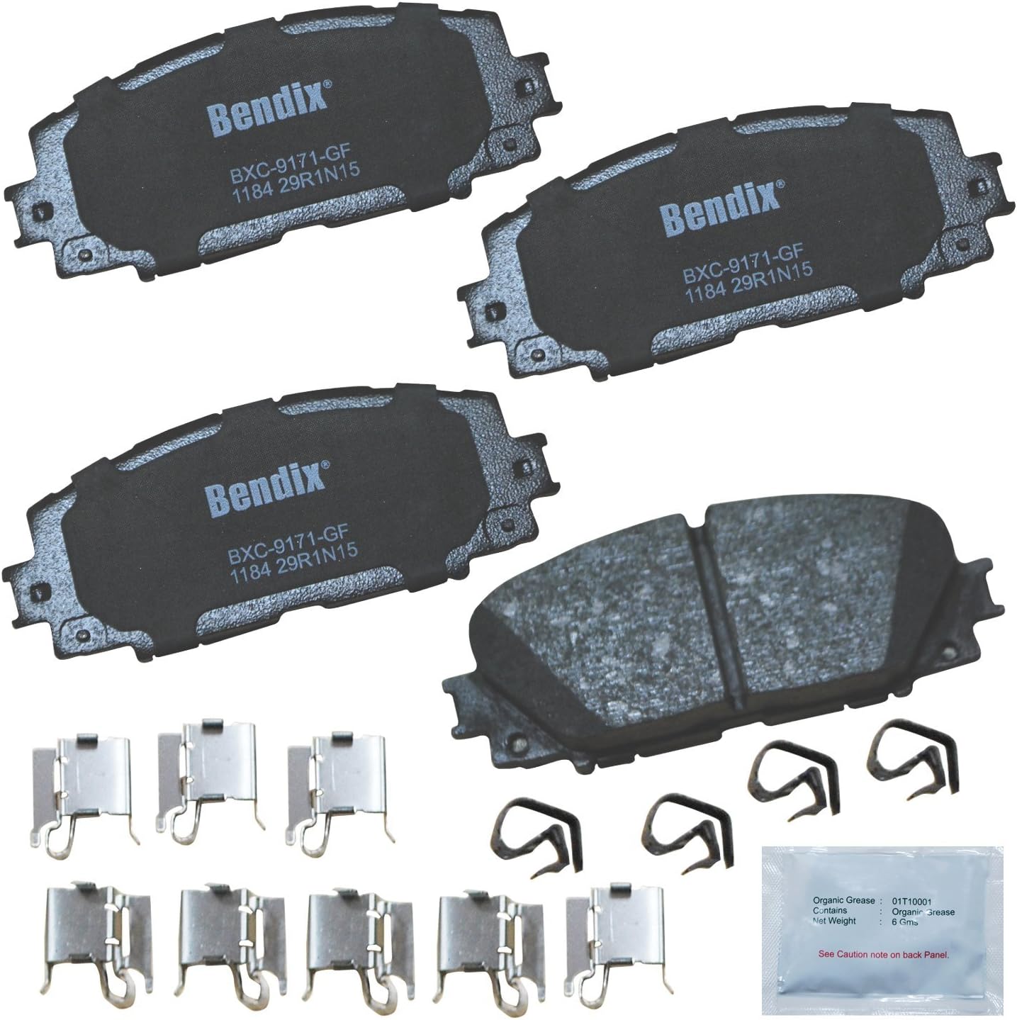 2007-2018 Toyota Yaris Front Ceramic Brake Pads - Bendix