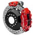 Wilwood 140-16143-DR Dynapro Rear Big Brake Kit EPB FNSL 12.88in SRP Rotors Red - Big Ford 2.36 Offset