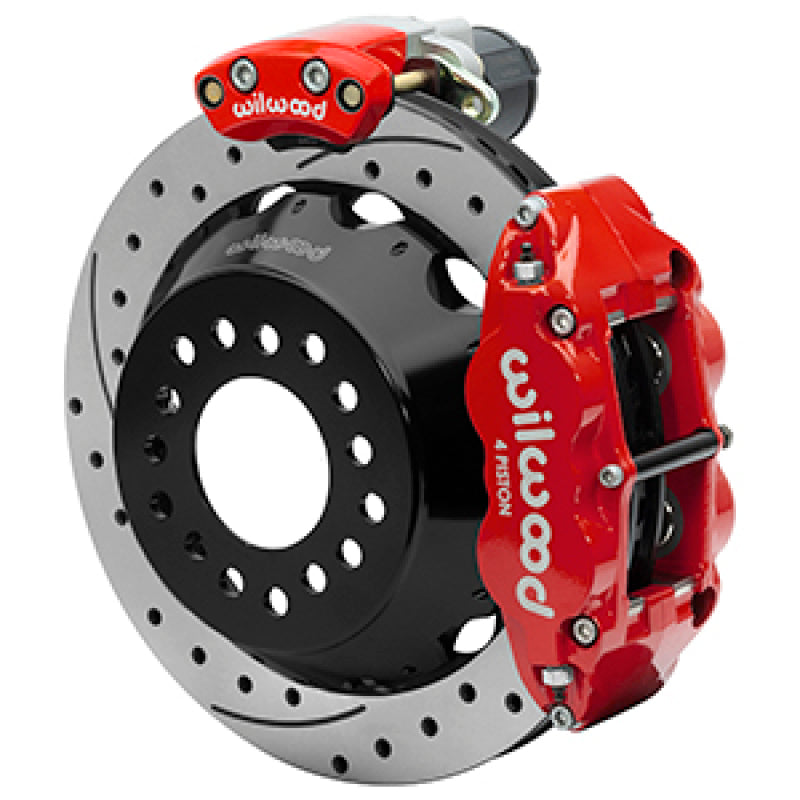 Wilwood 140-16143-DR Dynapro Rear Big Brake Kit EPB FNSL 12.88in SRP Rotors Red - Big Ford 2.36 Offset