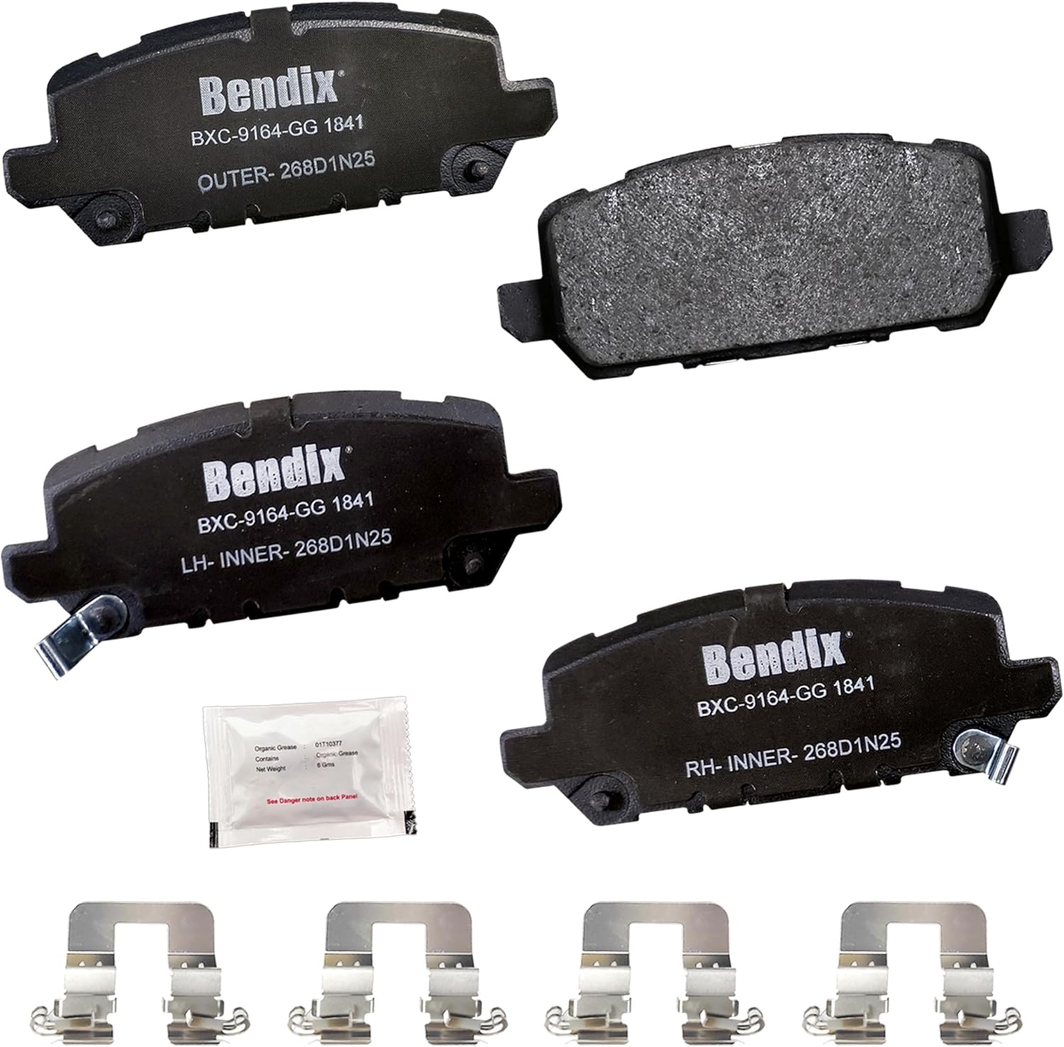 2016-2022 Honda HR-V Rear Ceramic Brake Pads - Bendix