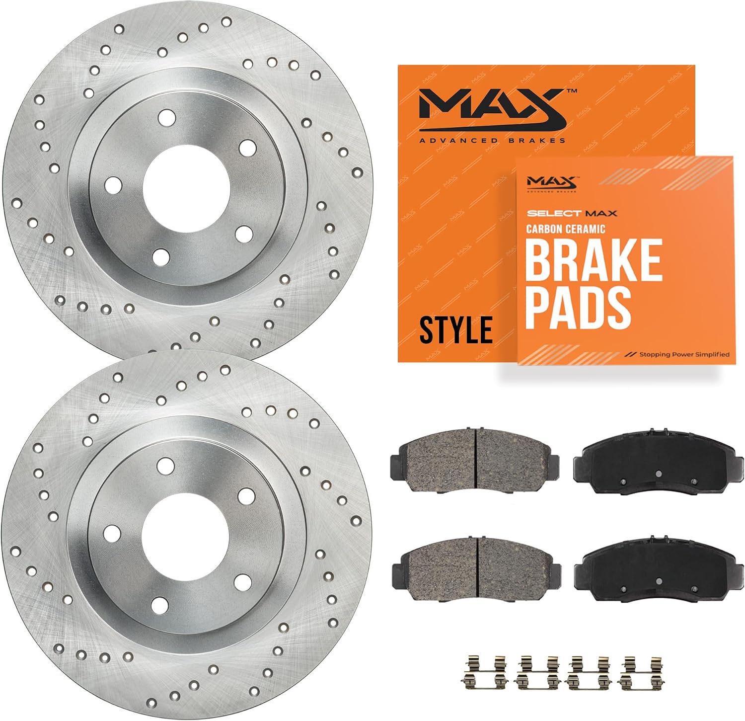 2018-2023 Volkswagen Atlas Rear Brake Kit - Max Advanced Brakes