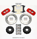 Wilwood AERO6 Front Big Brake Kit 14.00 Inch Rotors Red - 1963-1987 Chevrolet C10 with Pro Spindles