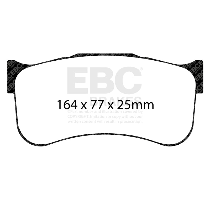 EBC Racing DP8091.25SR11 SR-11 Sintered Race Brake Pads - Alcon CAR9549 D64 Caliper
