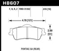 Hawk HPS 5.0 Street Rear Brake Pads HB607B.616 - 2013-2015 Chevrolet Caprice