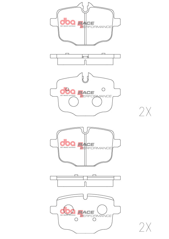 DBA RP Race Performance Rear Brake Pads DB15109RP - 2020 and Newer BMW M3 and M4 Competition (G80 / G82)