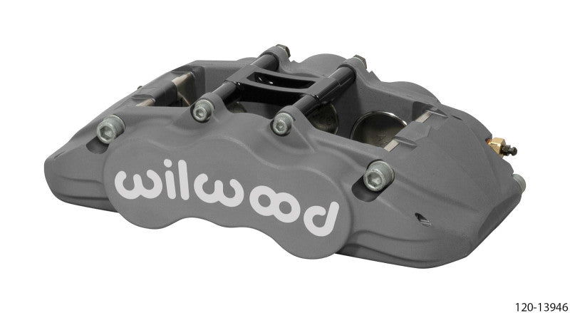Wilwood Grand National GN6R Black Anodized Six-Piston Caliper, Right, 1.38in Rotor, 0.80in Pad
