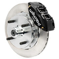 Wilwood Powerlite Front Brake Kit 140-17474 Plain Face Rotors Black - 1973-1976 Porsche 914