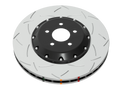 DBA DBA53942BLKS 5000 Series 2-Piece Slotted Front Rotor Black Hat - 2017-2023 Tesla Model 3