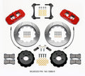 Wilwood AERO6 Front Big Brake Kit 14.00in Rotors Red w/Lines - 2015-2023 Ford Mustang