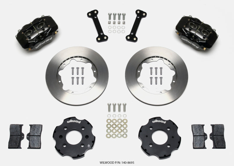 Wilwood 140-8695 Forged Dynalite Front Big Brake Kit 11.00in Rotors - Honda Civic and Acura Integra with Factory 240mm Rotors