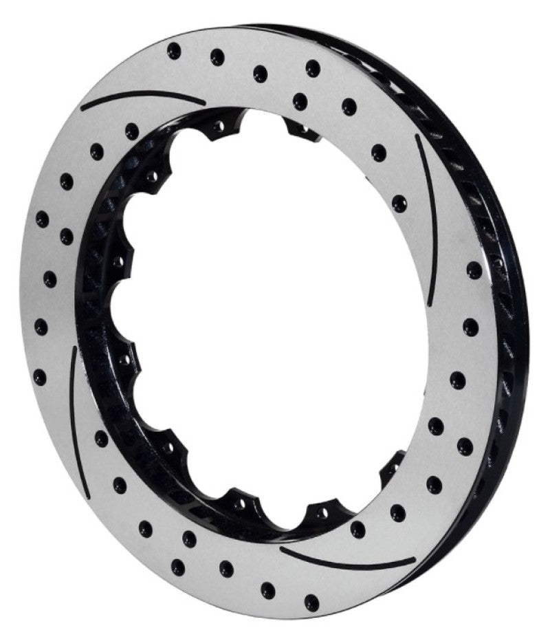 Wilwood 160-8955-BK GT60 SPC-37 Drilled Rotor, Right Hand - 16.00 x 1.38in, 12-Bolt on 10.75in, Black