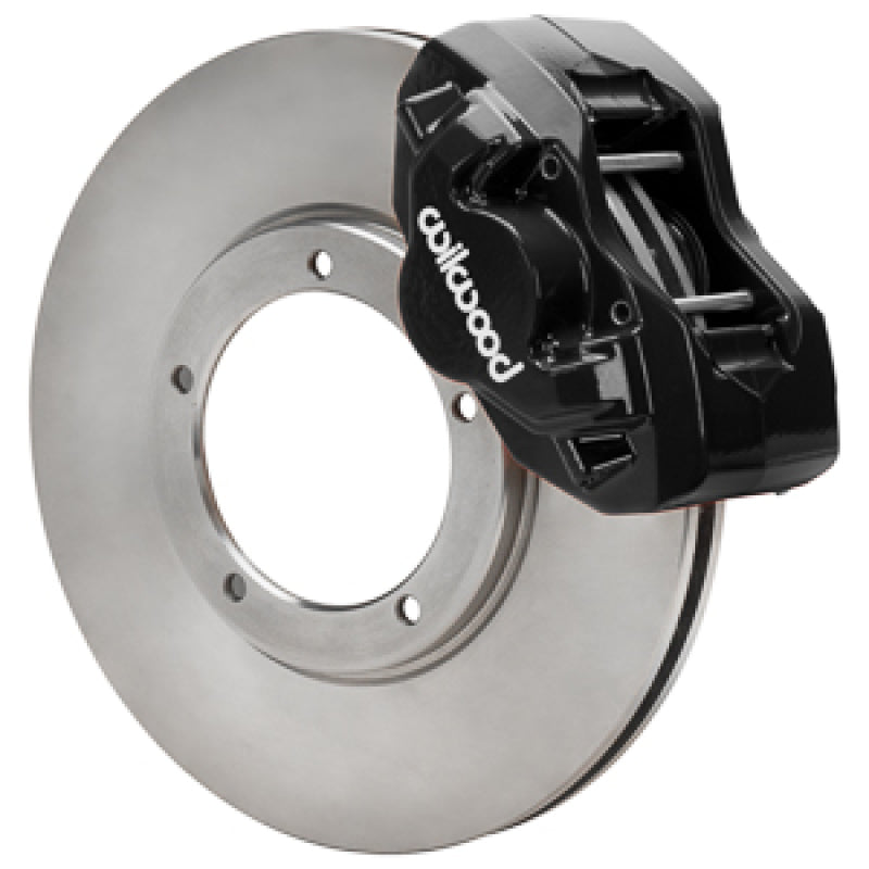 Wilwood D45 140-17653 Front Brake Kit with Flex Lines - 1975-1983 Porsche 911, 11.10in Rotors, Black