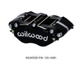 Wilwood Grand National GN6R Black Anodized Six-Piston Caliper, Left, 1.38in Rotor, 0.80in Pad