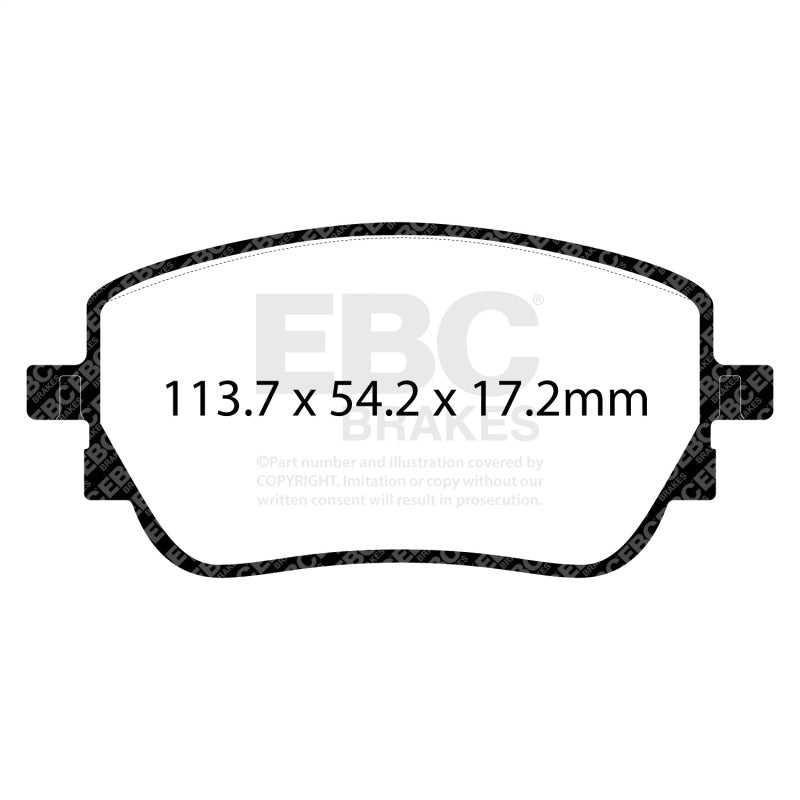 EBC Redstuff Ceramic Rear Brake Pads DP32391C - 2019 and Newer Mercedes-Benz A220 Sedan V177 2.0T