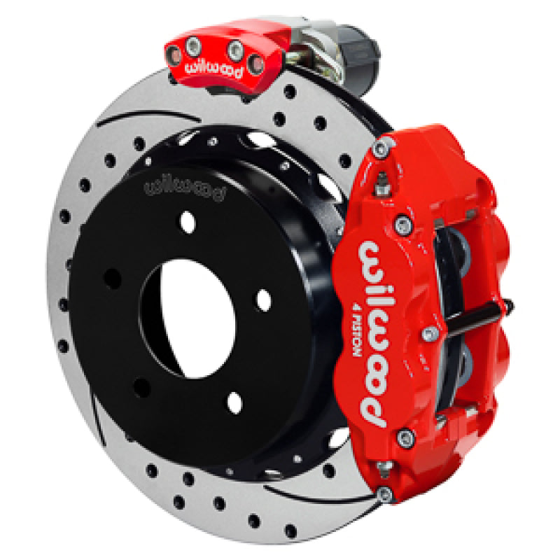 Wilwood Superlite Rear Electronic Parking Brake Big Brake Kit 12.88in SRP Rotor 3.25in Offset Red - 1988-1998 GM C1500