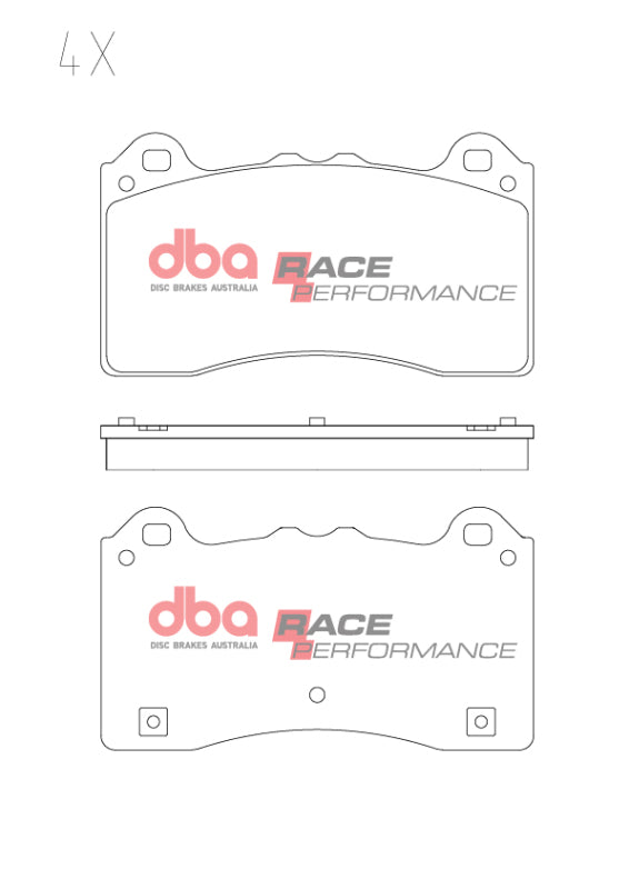 DBA RP Performance Front Race Brake Pad Set DB15025RP - 2017-2019 Ford Focus RS