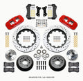 Wilwood AERO6 Front Brake Kit 15.00in Drilled Rotors, Red Calipers - 1967-1969 Camaro (140-15053-DR)