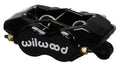 Wilwood Forged Billet Dynalite Brake Caliper 120-13842-BK - Black, 1.62in Pistons, 0.81in Disc