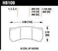 Hawk Performance HB109Z.710 Performance Ceramic Street Brake Pads - Quiet, Ultra-Low Dust