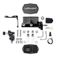 Wilwood Compact Tandem Master Cylinder Kit 261-16796-BK - Mopar, 15/16 in Bore, Combination Valve and Pushrod, Black