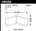 Hawk ER-1 Front Brake Pads - 1965-1973 Chevrolet Corvette