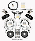 Wilwood AERO4 / MC4 Rear Big Brake Kit 14.00 Inch Drilled Rotors with Lines and Cables - 2015-2023 Ford Mustang