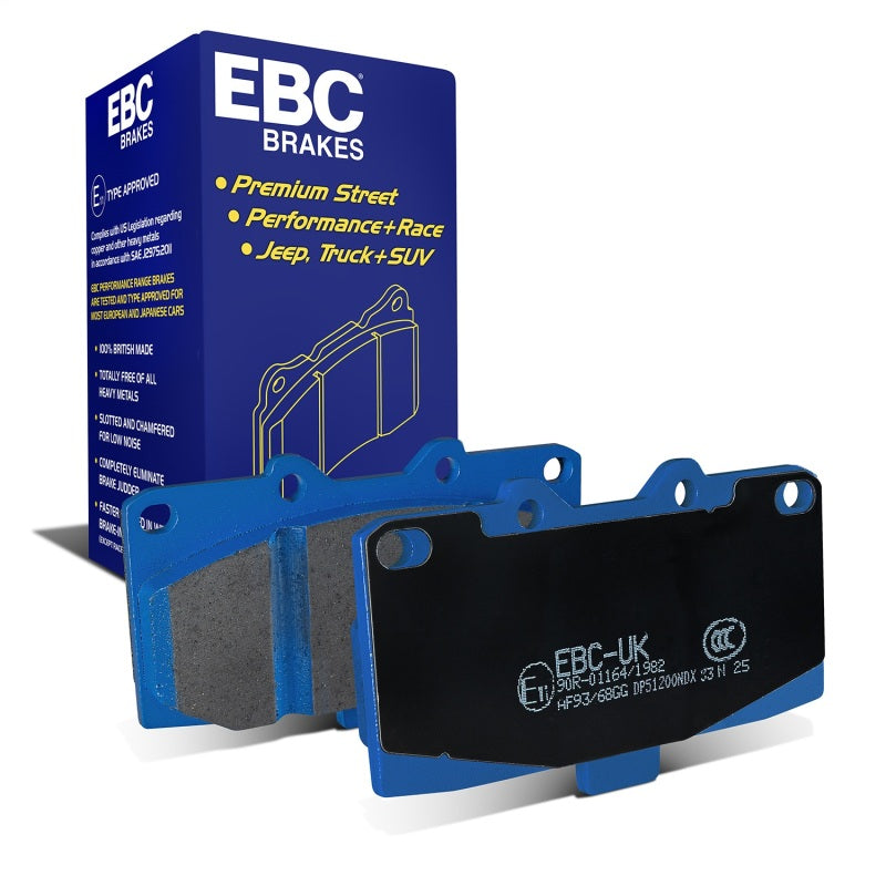 EBC Bluestuff NDX Front Brake Pads DP51200NDX - 1989-1995 Nissan Skyline R32 GT-R 2.6 Twin Turbo