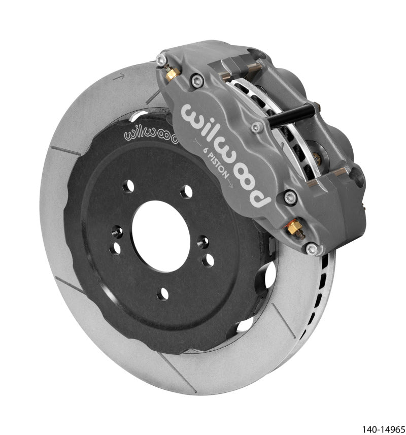 Wilwood Forged Superlite 6R Front Race Brake Kit 12.88in GT Slotted Rotor with Lines - Honda S2000 (140-14965)