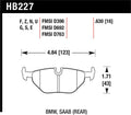 Hawk Performance DTC-70 Rear Race Brake Pads HB227U.630 - 1992-1995 BMW 325is, 1996-2002 BMW M3