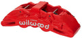 Wilwood SX6R 6-Piston Forged Radial Caliper 120-14862-RD - Red, Right-Hand, 1.25 in Rotor