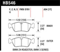 Hawk Performance HB546N.654 HP Plus Street Brake Pads