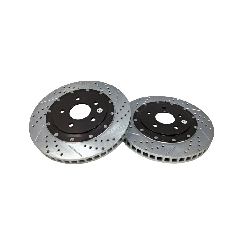 Baer Brakes 2301053 EradiSpeed+ Front SDZ 2-Piece Slotted Drilled Rotors - 2004-2009 Cadillac XLR