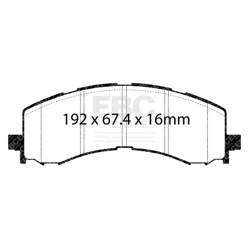 EBC Extra Duty Front Brake Pads ED93141 - 2022+ Ford Bronco Raptor 3.0T