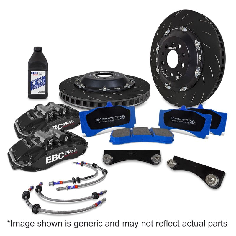 EBC Racing Apollo-6 Front Big Brake Kit 355mm Rotors Black - 1992-2005 BMW 3 Series E36/E46