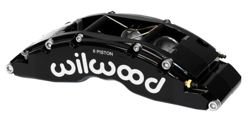 Wilwood TC6R Radial Mount 6-Piston Front Caliper 120-14317-FS - Right Side, Black, 1.38in Rotor