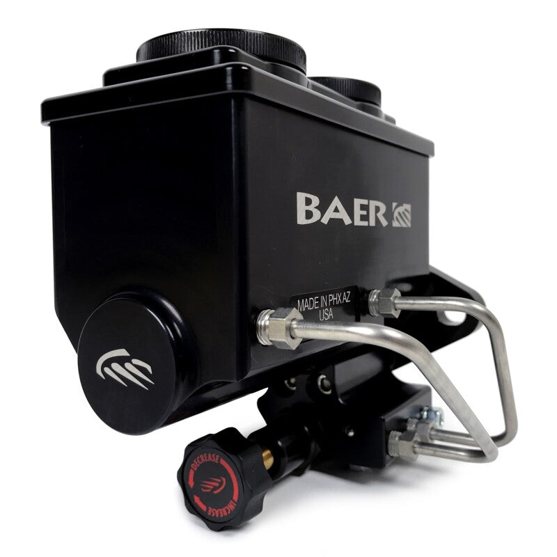 Baer Brakes 6805204 ReMaster 1 in. Bore 2-Bolt Master Cylinder Kit with Proportioning Valve and Lines - Black