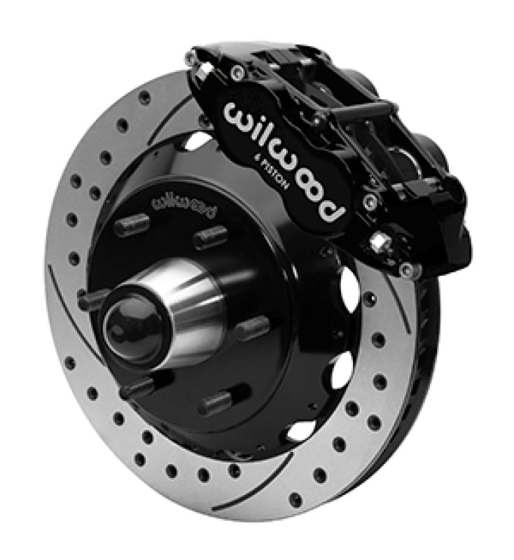 Wilwood 140-15945-D Forged Narrow Superlite 6R Front Big Brake Kit 13.06in Rotors SRP Drilled - for Wilwood 1963-1987 C10 Iron Pro Spindle 6-Lug