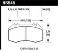 Hawk Performance HPS Front Brake Pad Set HB548F.510 - Renault Clio and Chevrolet Cobalt SS