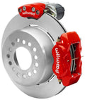Wilwood Forged Dynalite Rear Electronic Parking Brake Kit 12.19in Plain Rotor Red - Big Ford New Style 2.36 Offset