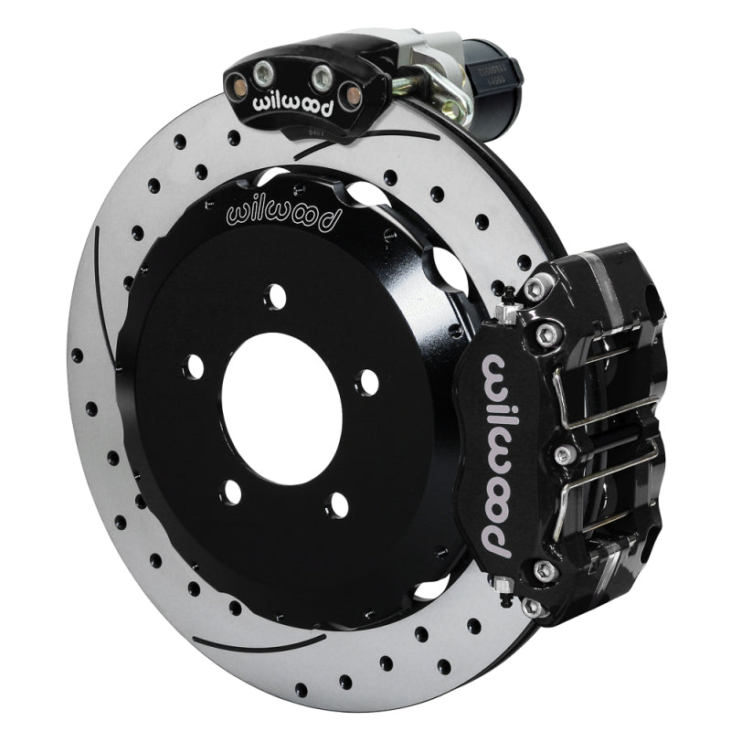 Wilwood 140-17725-D Dynapro Rear Big Brake Kit 12.88in SRP Rotors with Lines - 2015 Ford Mustang IRS, EPB