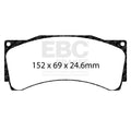 EBC SR-11 Sintered Race Brake Pads - Alcon CAR89 Caliper - DP8080.18SR11
