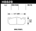 Hawk DTC-70 HB828U.760 Front Motorsports Brake Pads - 2012-2020 BMW M2/M3/M4/M5/M6