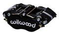 Wilwood Narrow Dynapro 4-Piston Radial Caliper Black - 4.75in Mount, 1.12in Pistons, 0.81in Rotor - 120-14091-BK